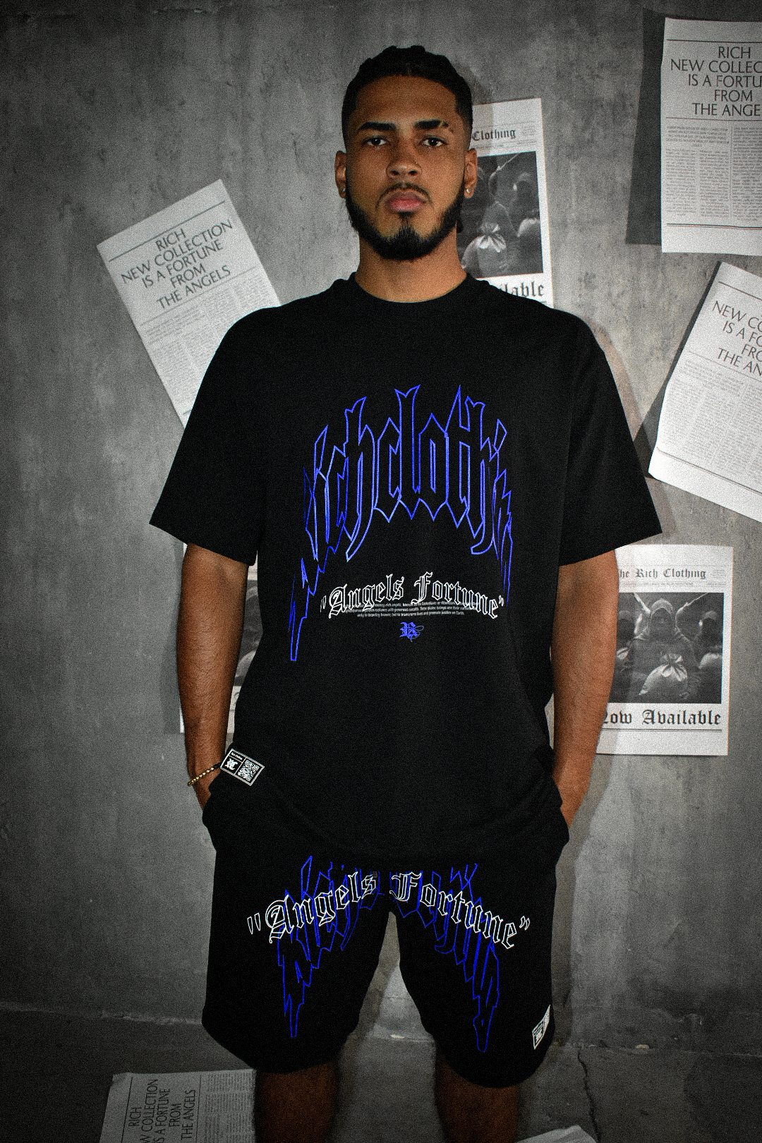 Camiseta Rich clothing azul
