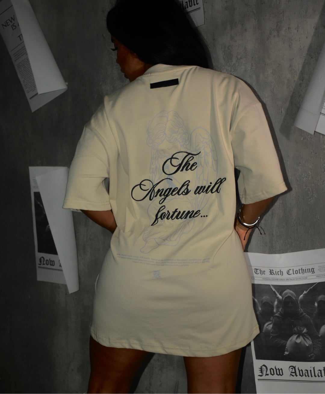 Camiseta Angels fortune beige