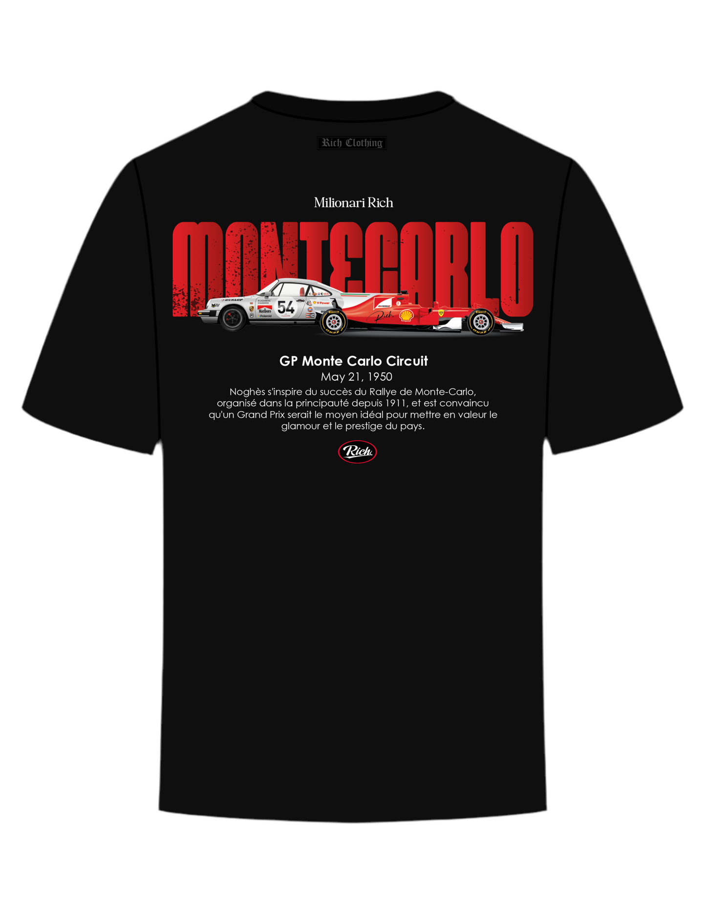 Camiseta Montecarlo negra