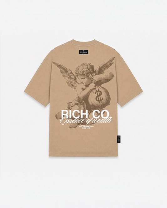 Camiseta essence of wealth ( café)