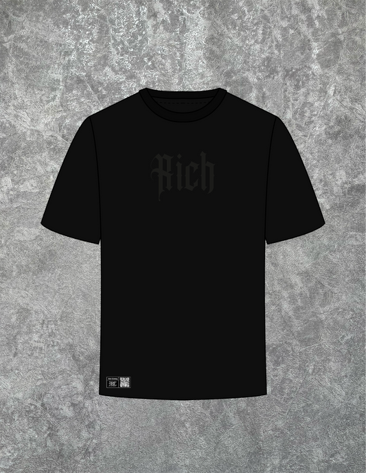 Camiseta Rich gamuza negro