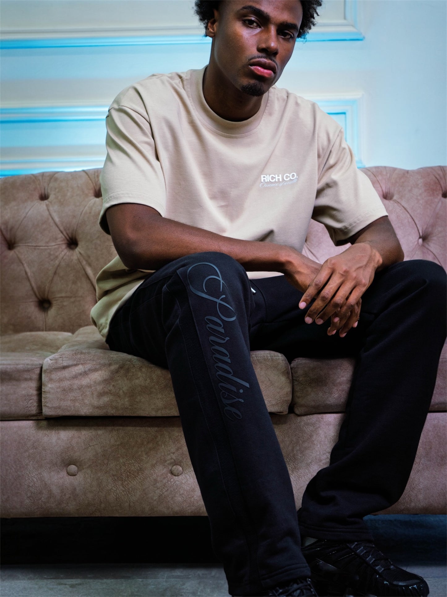 Camiseta essence of wealth ( café)