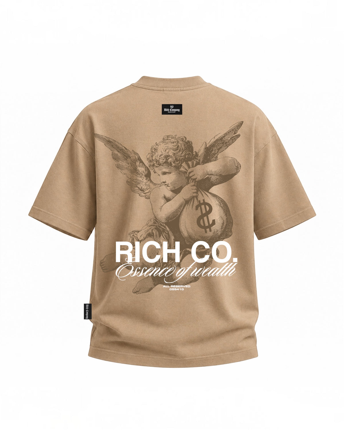 Camiseta essence of wealth ( café)