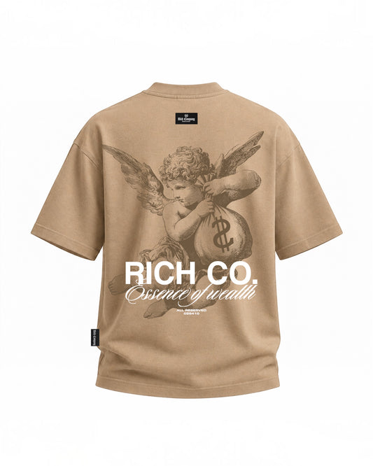 Camiseta essence of wealth ( café)