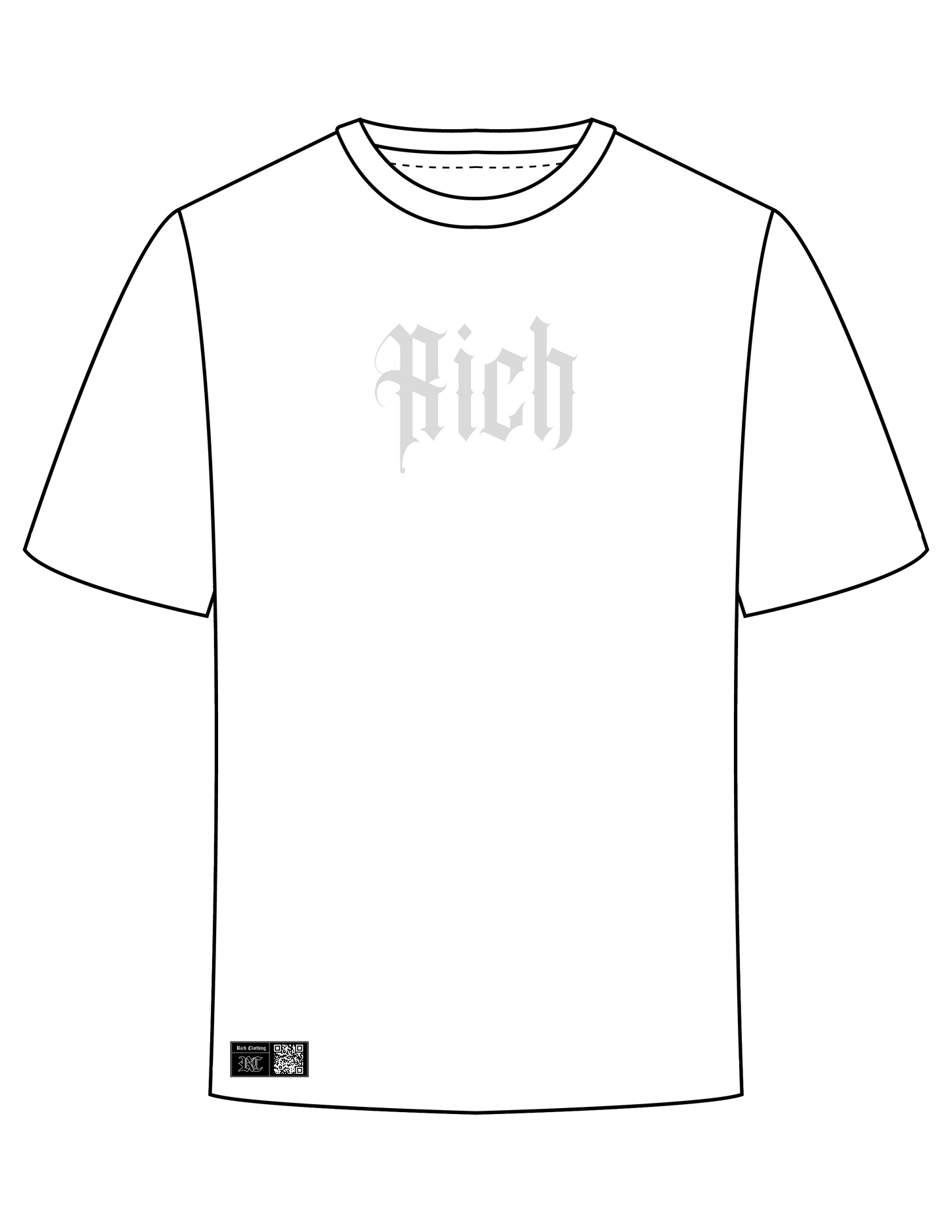 Camiseta Rich gamuza blanco